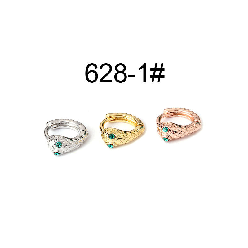 18K Gold Cartilage Hoop Earrings for Women - Punk Style Snake Jewelry with Secure Hinged Closure | Perfect for Piercings, Everyday Wear & Punk Fashion Outfits