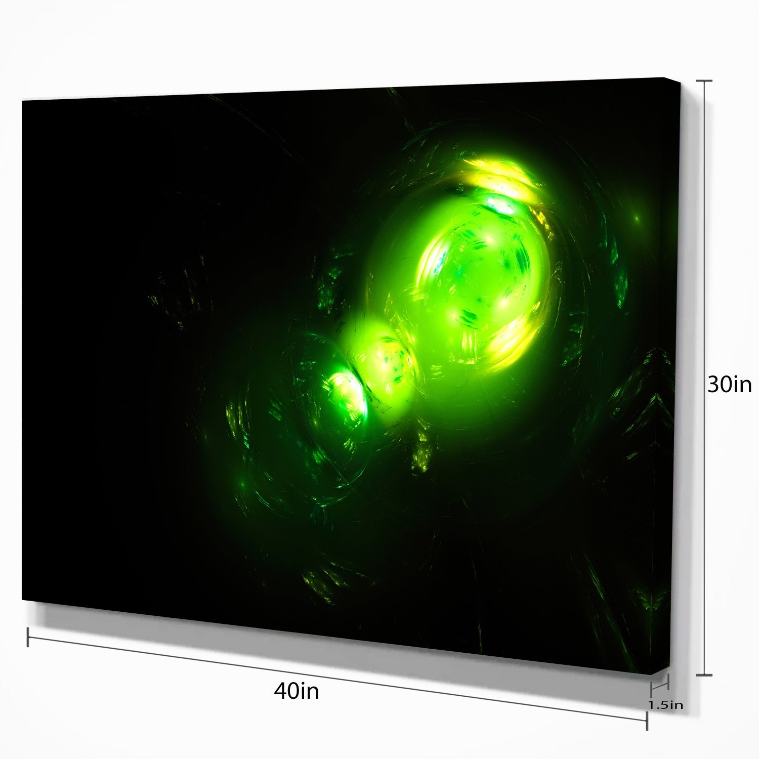 Abstract Underwater Air Bubbles Canvas Art Print - Modern Ocean Theme Wall Decor for Living Room, Bedroom & Office