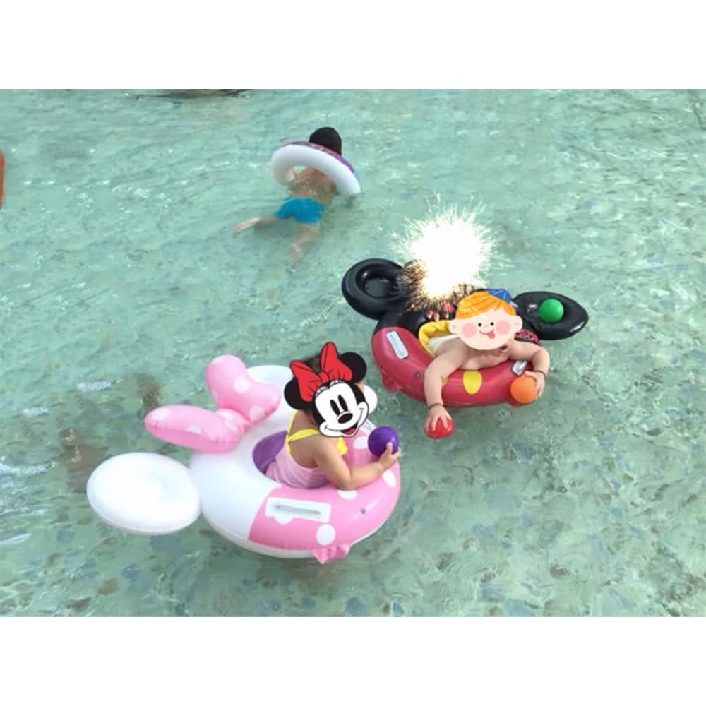 **Baby Swimming Float Ring with Seat & Handle - Cute Inflatable Pool Floaties for Infants & Toddlers - Safe Water Raft Toys for Kids - Perfect for Pool Parties, Beach Fun & Summer Relaxation**