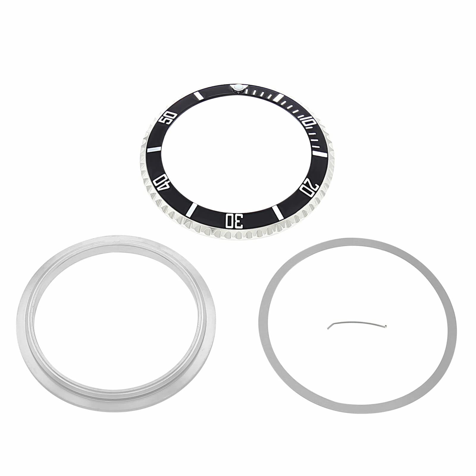 Original Watch Parts - Rotating Bezel, Retaining Spring & Click Spring Compatible with Rolex Submariner 16800 & 16610 - Premium Replacement for Diving Watches