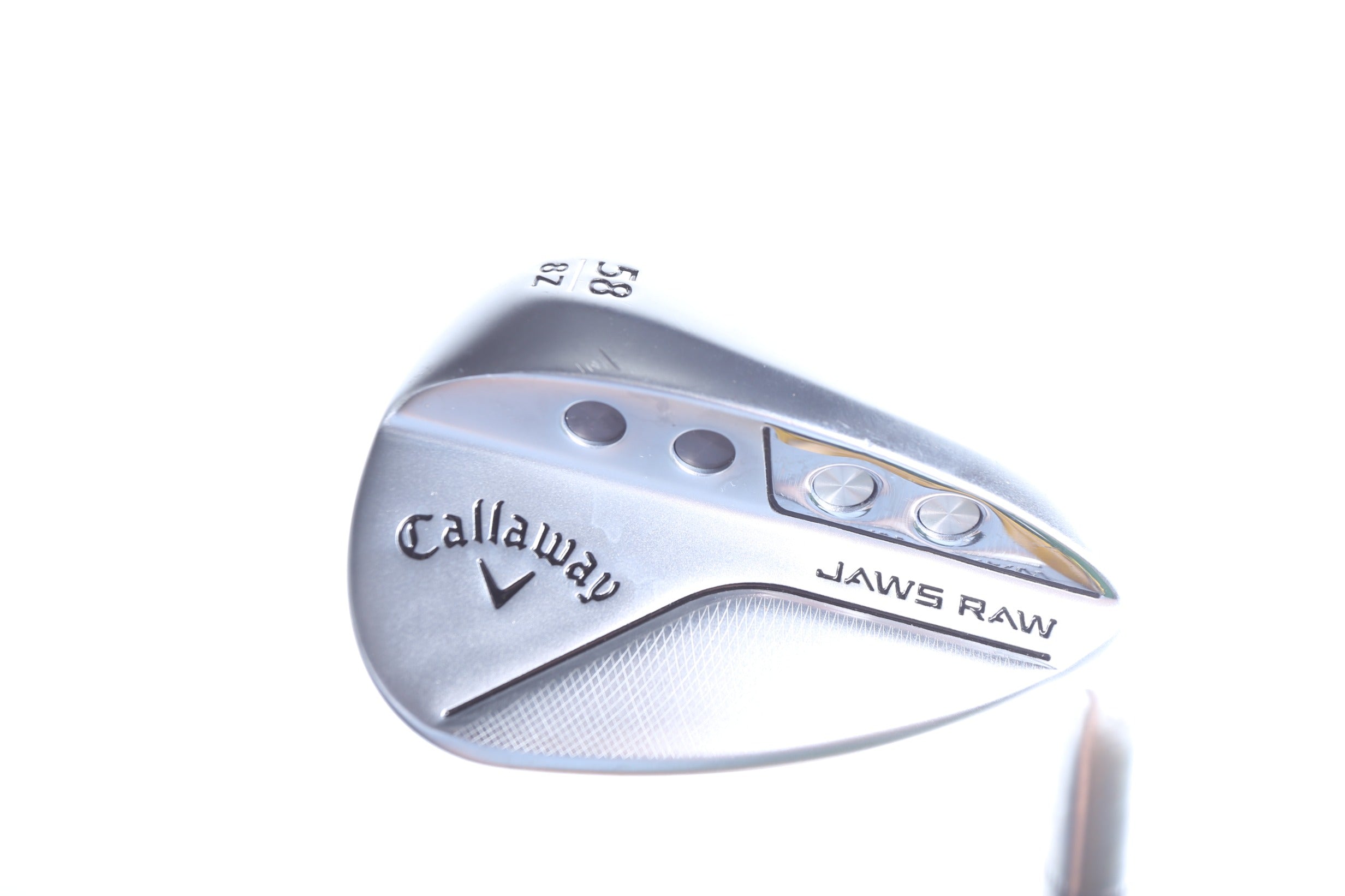 Callaway JAWS Raw Chrome Lob Wedge 58° Stiff Flex Right Handed Golf Club - Perfect for Short Game Shots & Bunker Play