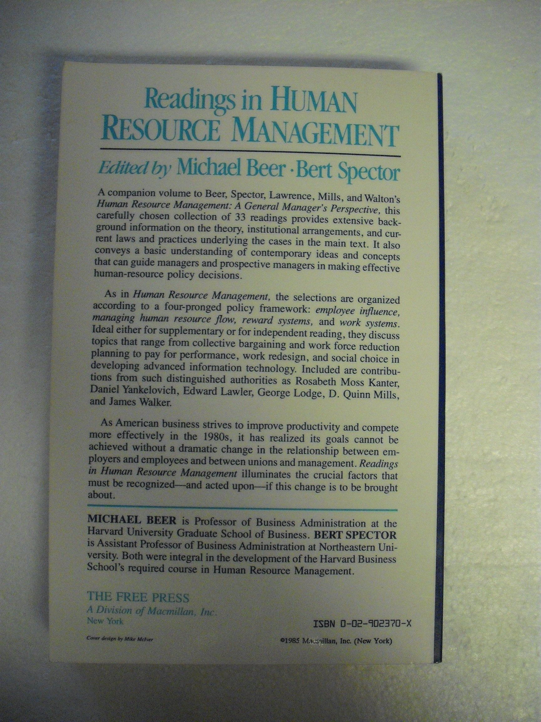 Best Readings in Human Resource Management - Essential HR Books for Managers, Students & Professionals | Workplace Training, Business Education & Career Development