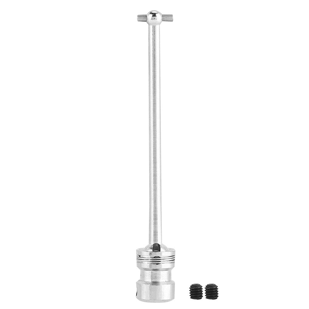 Universal Steel Center Drive Shaft RC Car Accessory for WLtoys 1/12 12428 12423 Off-Road Vehicles - Durable Replacement Part (Silver 0083S) - Perfect for RC Car Upgrades, Repairs & Off-Road Racing