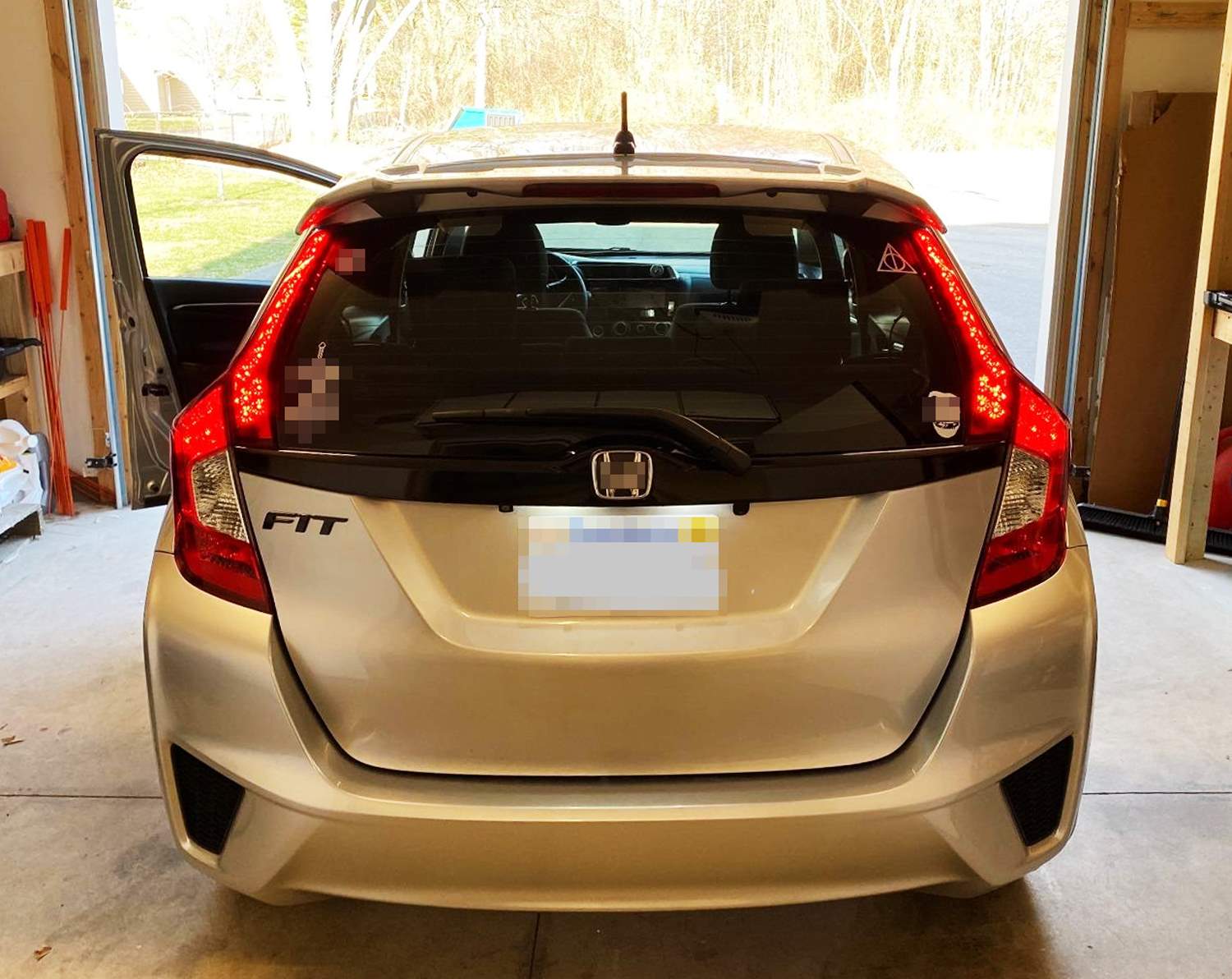 2015-2020 Honda Fit LED Tail Lights - Red Lens 14-LED Brake Lamps for Rear Side Pillar | Enhanced Visibility & Style Upgrade for Night Driving & Custom Car Mods