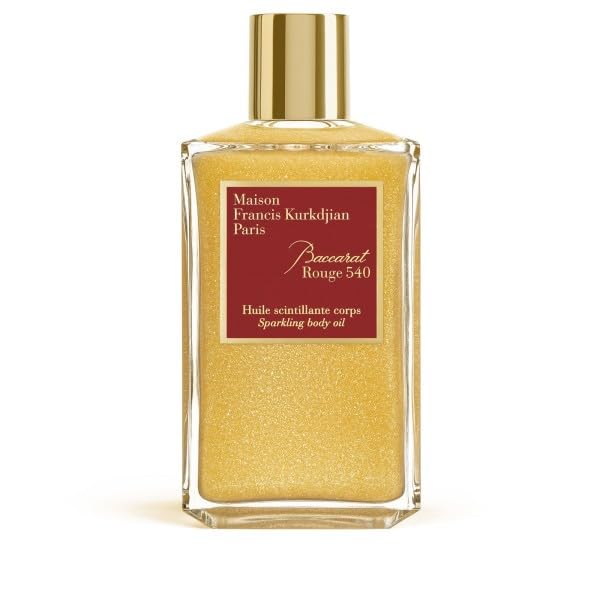 Maison Francis Kurkdjian Scented Sparkling Body Oil 6.8 oz - Luxurious Moisturizing Glow for Skin, Perfect for Date Night & Special Occasions