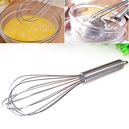 **Cabilock 3-Piece Stainless Steel Whisk Set - Egg Frother, Milk Frother, Cream Whisk - Handheld Kitchen Utensils for Baking, Cooking & Coffee - Perfect for Eggs, Cakes, Lattes & Desserts**