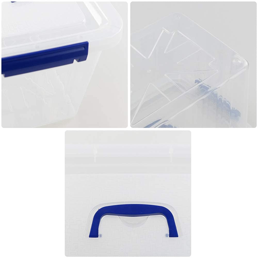 Pekky 12L Clear Plastic Storage Bin with Lid - for Kids' Toys & Home Organization