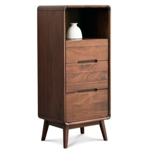 17.7x15.7x43.3 inch / 45x40x110сm / Rich Dark Walnut color / short side cabinet