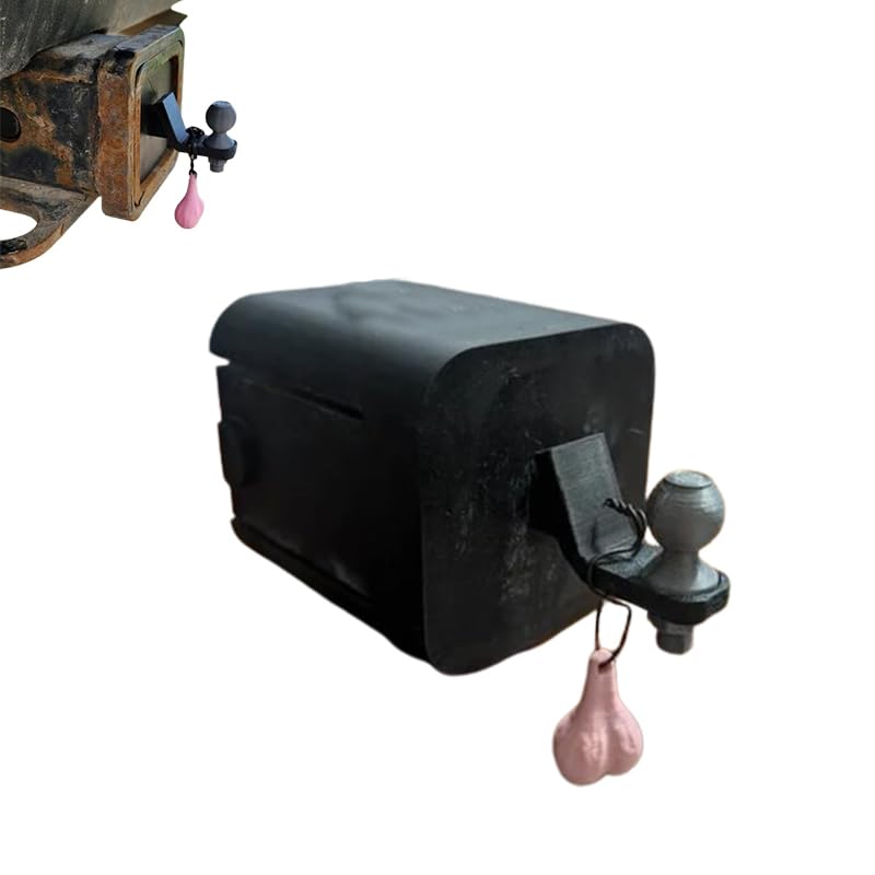 3D Funny Trailer Hitch Cover with Tiny Nuts - 2x2 Inch Handmade Truck Hitch Gag Ball Cover for Square Receivers (1pc) - Perfect for Pickup Trucks, SUVs & Camping Trailers