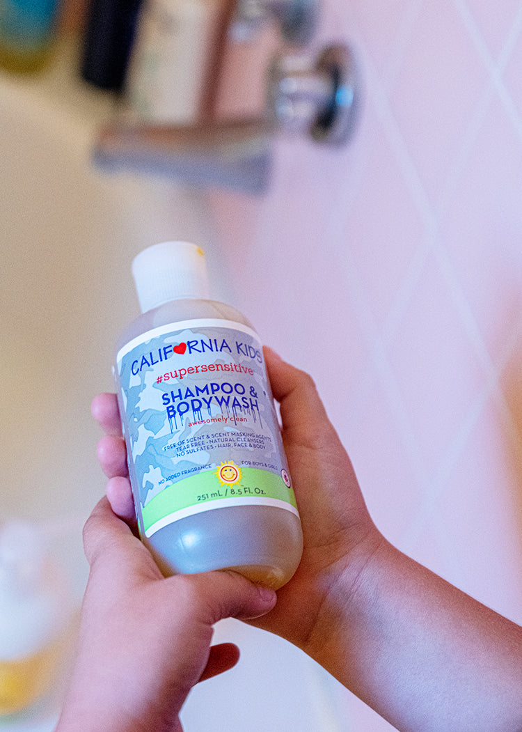 California Kids® #supersensitive™ Hypoallergenic Shampoo & Body Wash for Babies - Gentle Cleansing for Sensitive Skin, Tear-Free Formula - Perfect for Bath Time, Newborn Care & Eczema-Prone Skin