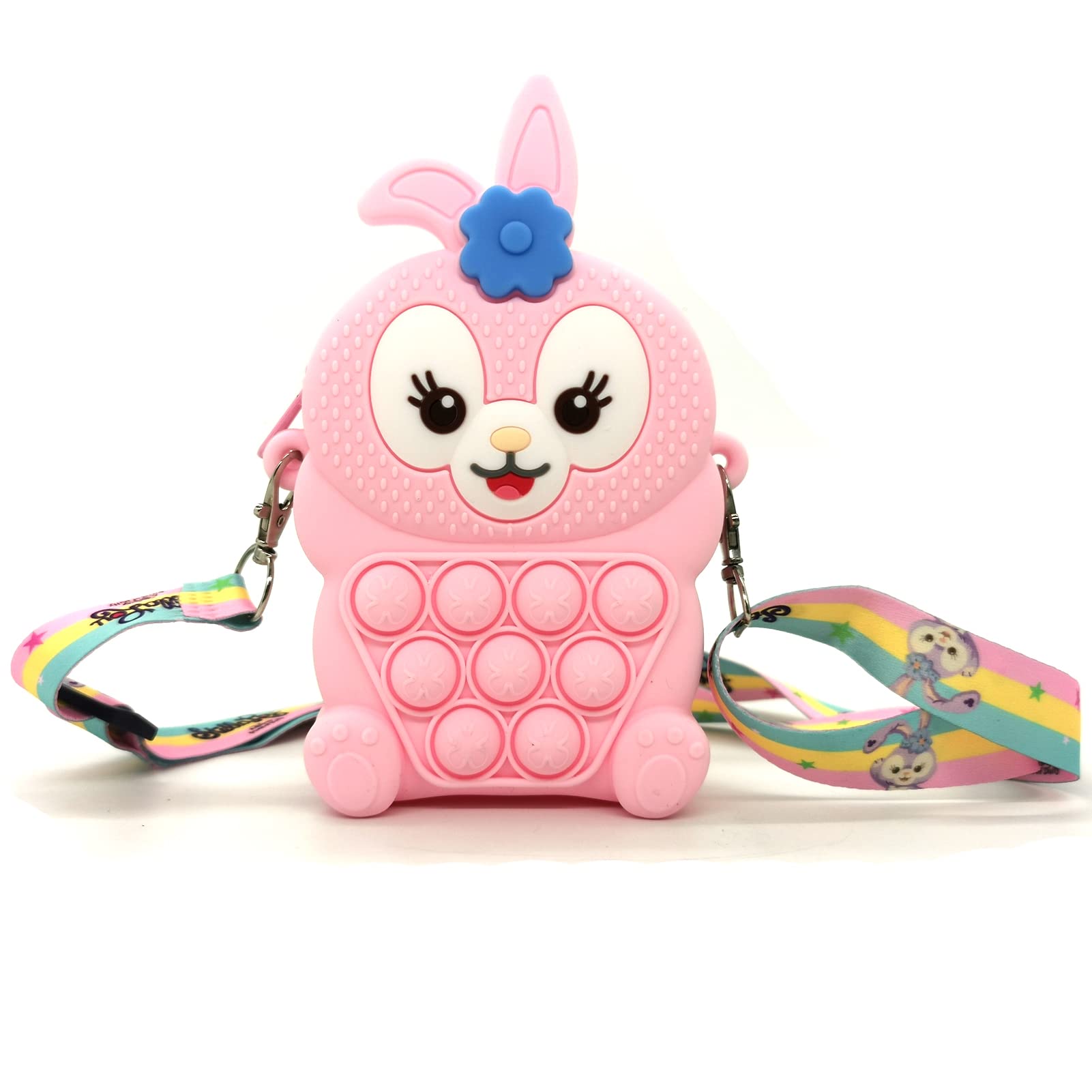 AYSHA Pop Purse Fidget Toy for Girls - Silicone Push Bubble Popper Shoulder Bag | Stress Relief Sensory Toy for Kids | Perfect Gift for Halloween, Christmas & Birthday Parties | Great for Anxiety Relief, Classroom Rewards & Travel Entertainment