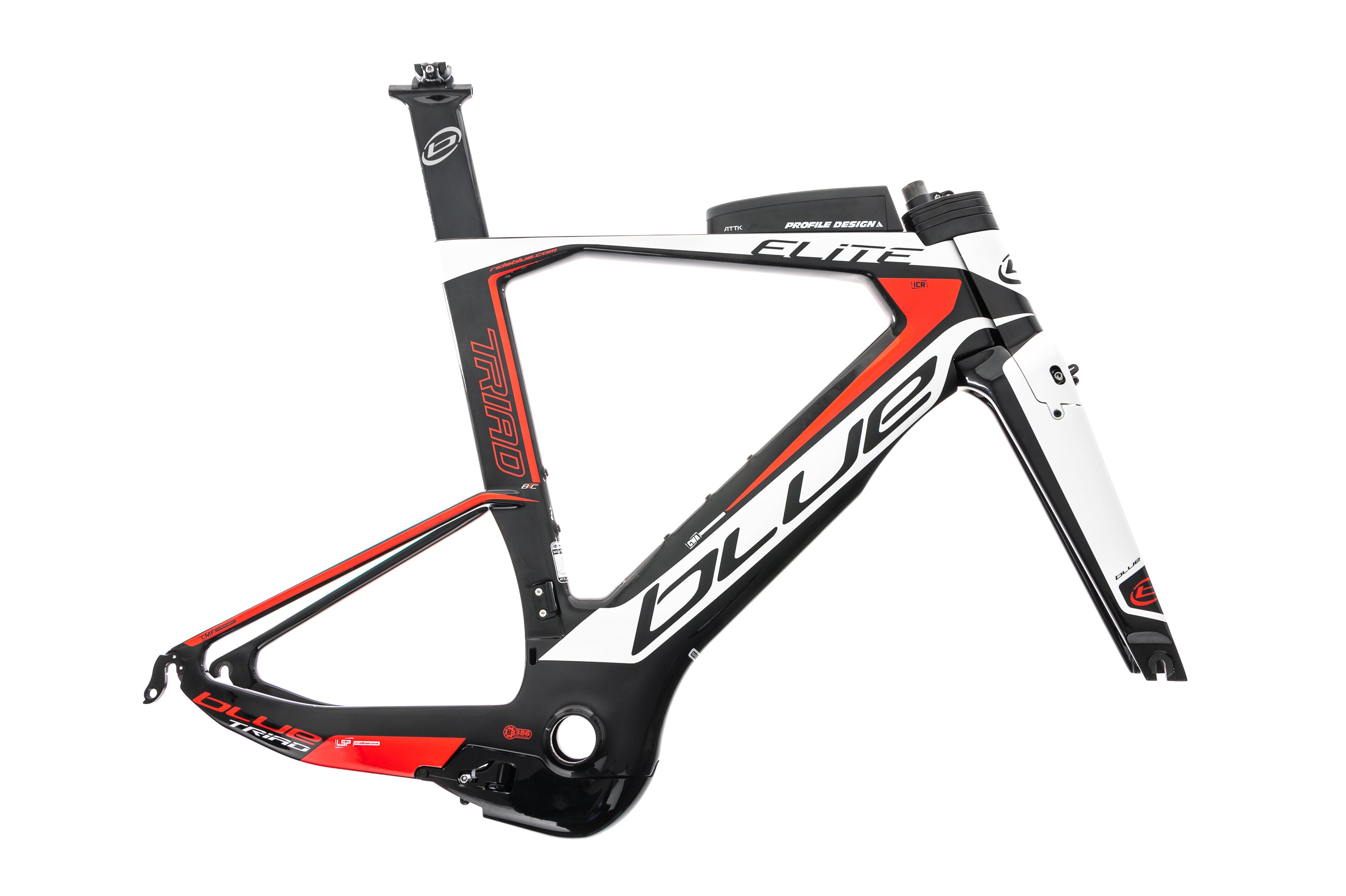 Blue Triad Elite Medium Large Frameset 2020 - Premium Cycling Frame for Road & Triathlon Racing - Perfect for Competitive Cyclists & Endurance Athletes