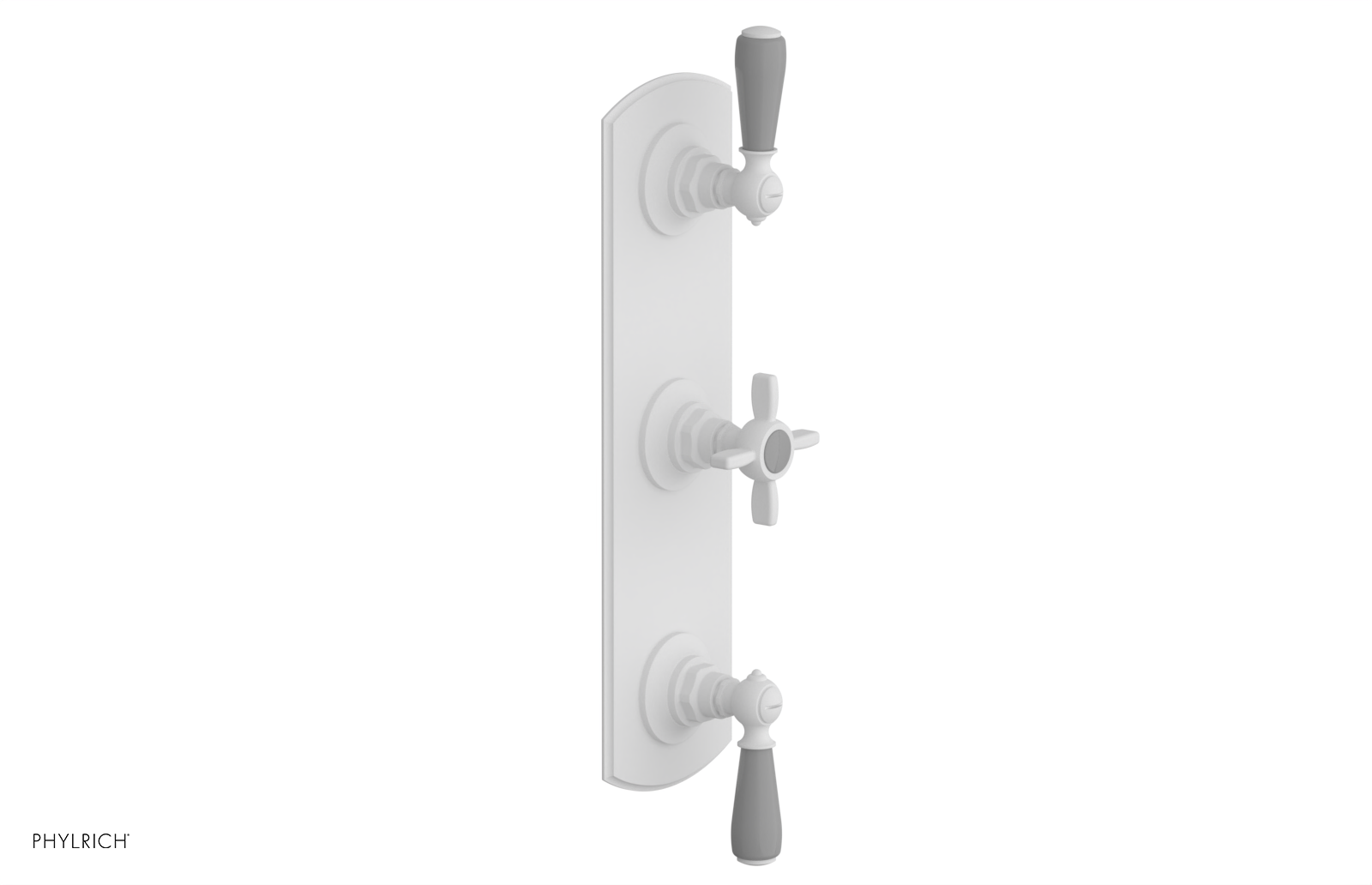 Jamestown Thermostatic Shower Valve with Dual Volume Control - Grey Accents (Model 4-740) for Bathroom & Spa Renovation