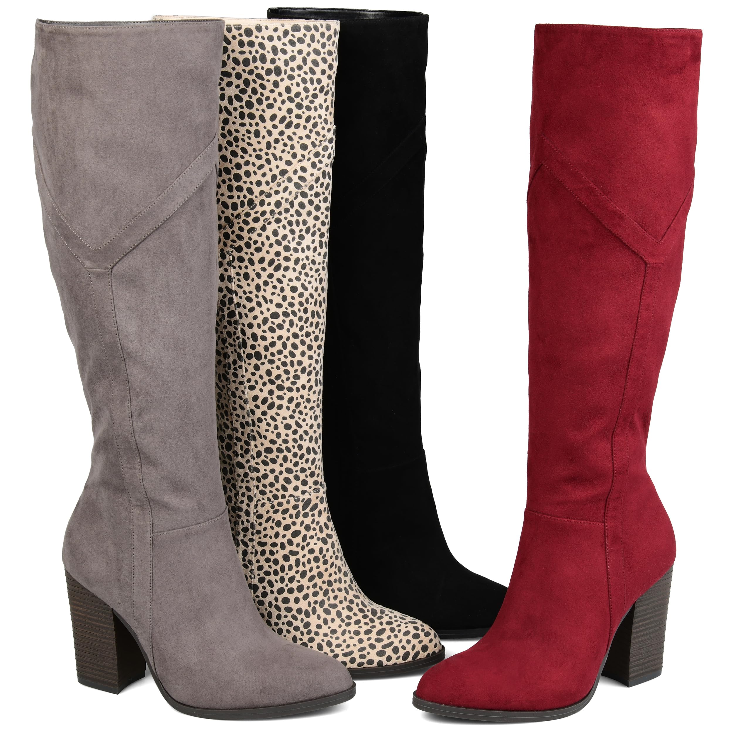 Journee Collection Women's Knee High Boots - Stylish & Comfortable Winter Riding Boots for Women | Perfect for Cold Weather, Office Wear & Casual Outfits
