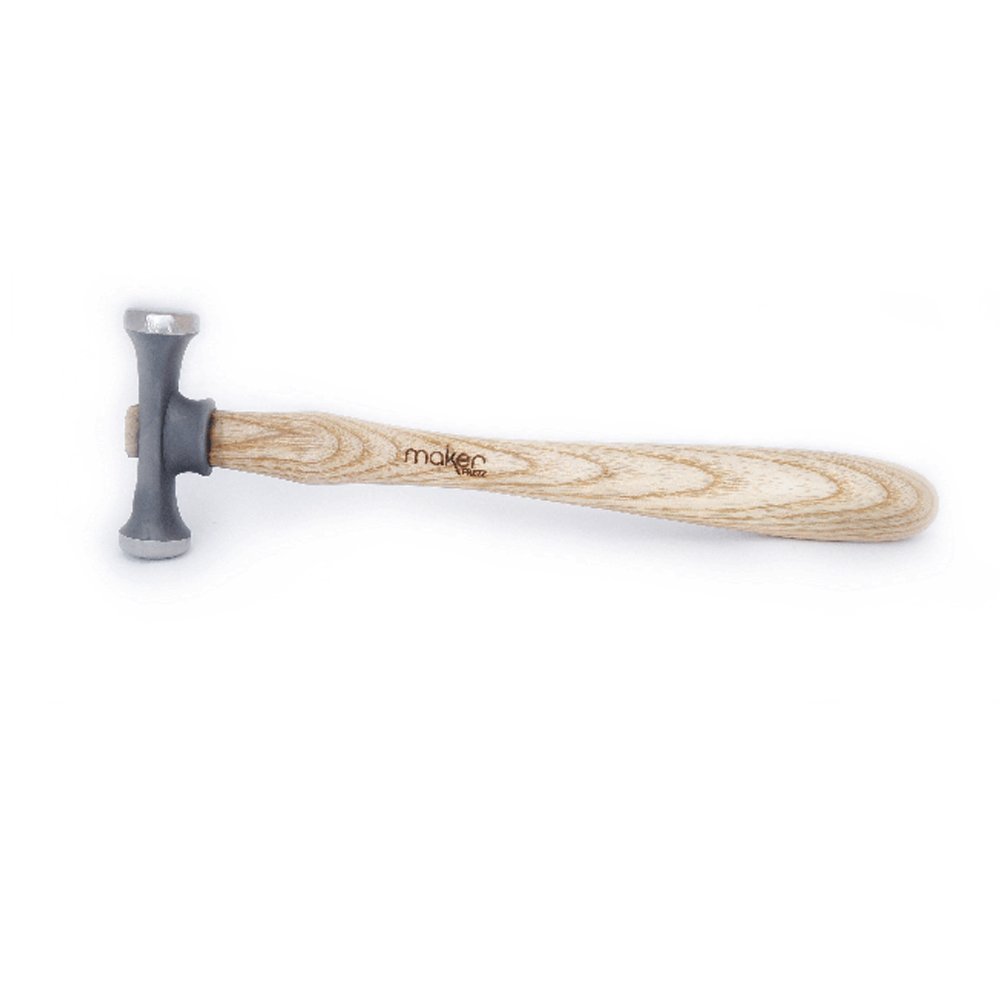 Fretz MKR-1 Planishing Hammer - Professional Metalworking Tool for Jewelry Making, Automotive Repair & Sheet Metal Shaping