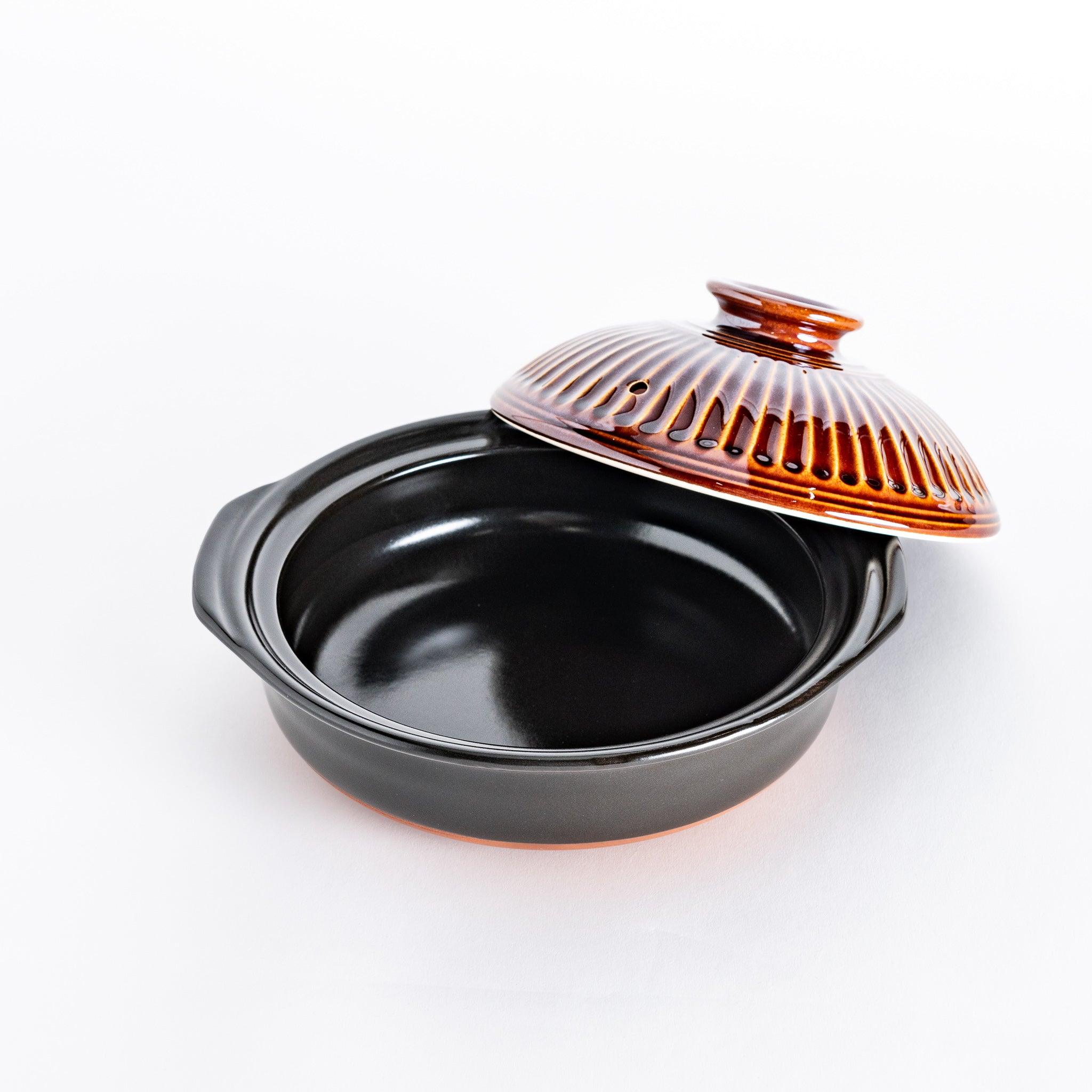 Premium Ginpo Kikka Donabe Clay Pot - Traditional Japanese Rice Cooker for 2-3 People | Perfect for Hot Pot, Stews & Authentic Japanese Meals at Home