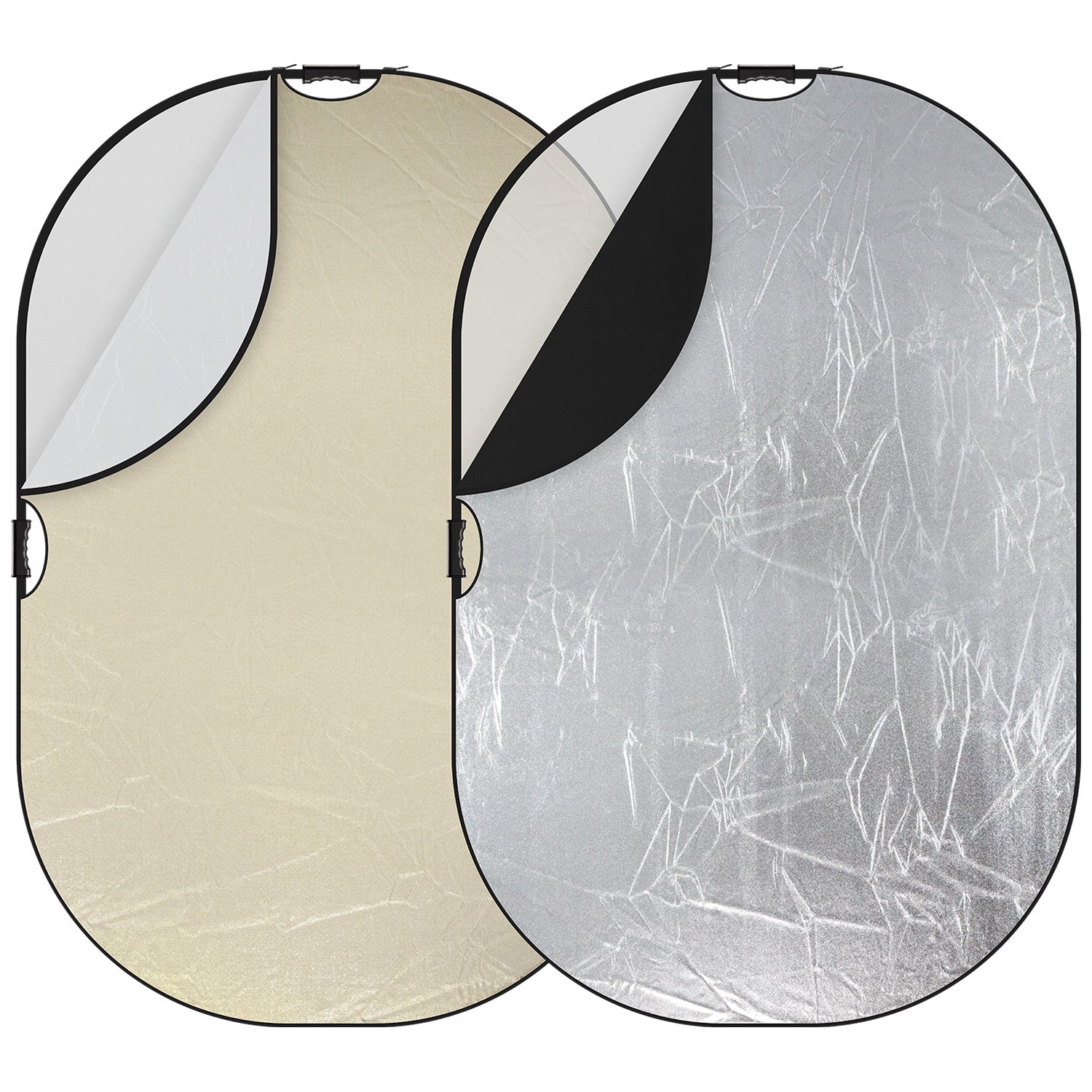 5-in-1 QuickGrip Illuminator Reflector 48x72 Inches - Professional Photography Light Modifier for Studio, Portrait & Outdoor Shooting