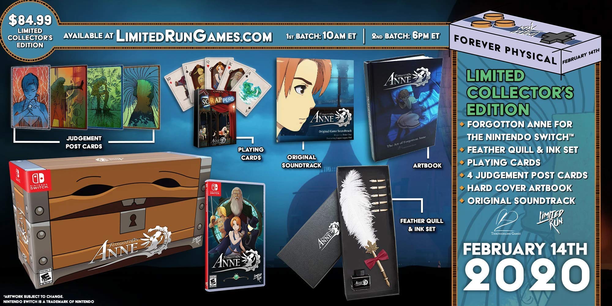 Forgotten Anne Collector's Edition - Nintendo Switch Limited Run #62 - Premium Physical Game Bundle for Fans & Collectors | Perfect for Gift-Giving & Display