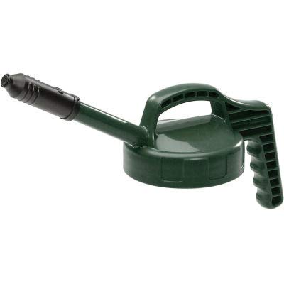 Oil Safe Stretch Spout Lid - Leak-Proof & Durable Dark Green Funnel Cover for Cooking Oil, Motor Oil & Liquids | Perfect for Kitchen, Garage & Workshop Use