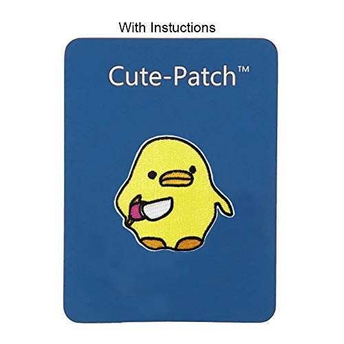 Funny Duck Meme Embroidered Iron-On Patch - Cute Sew-on Applique for Jackets, Backpacks & DIY Crafts - Perfect for Costumes, Gifts & Denim Customization