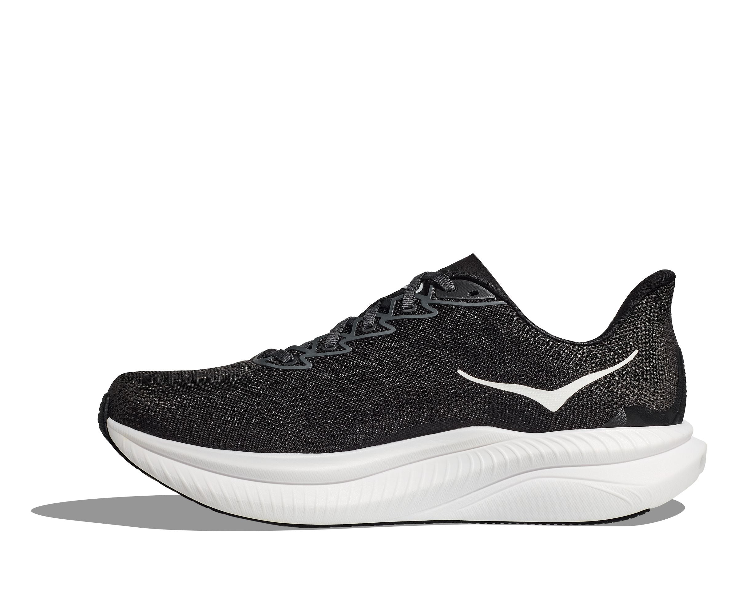 M Mach 6 Running Shoes - Black & White - Lightweight Performance Sneakers for Men | Perfect for Jogging, Gym Workouts & Daily Wear