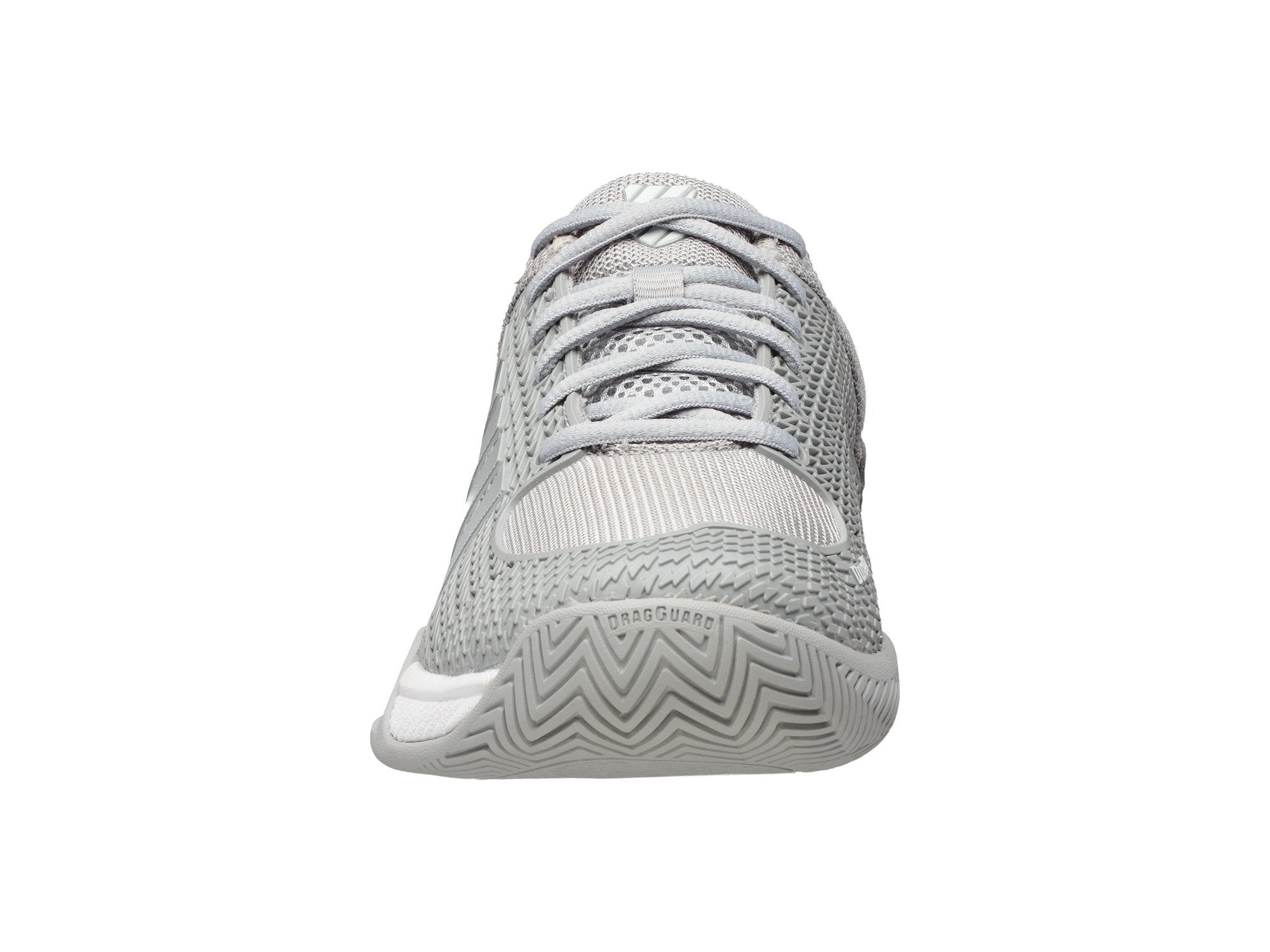 K Swiss Express Light Women's Pickleball Shoes - Breathable Tennis Shoes for Women with Cushioned Support | Grey & White | Perfect for Pickleball, Tennis & Court Sports