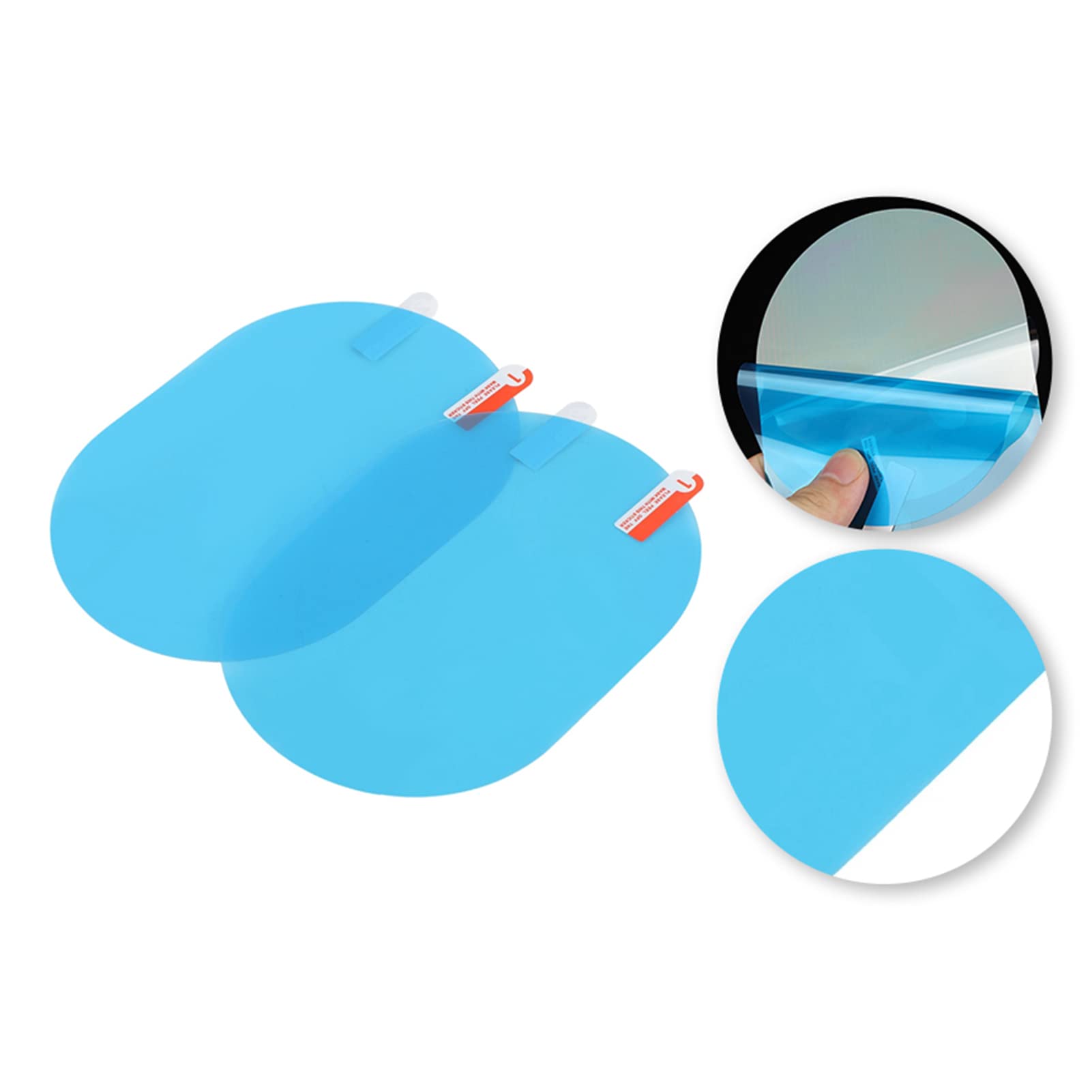 Universal Car Rearview Mirror Rain Guard Film - 100X145mm Anti-Fog Rainproof Nano Coating Sticker for Side Mirrors | All-Weather Visibility Enhancement for Safe Driving in Rain & Fog
