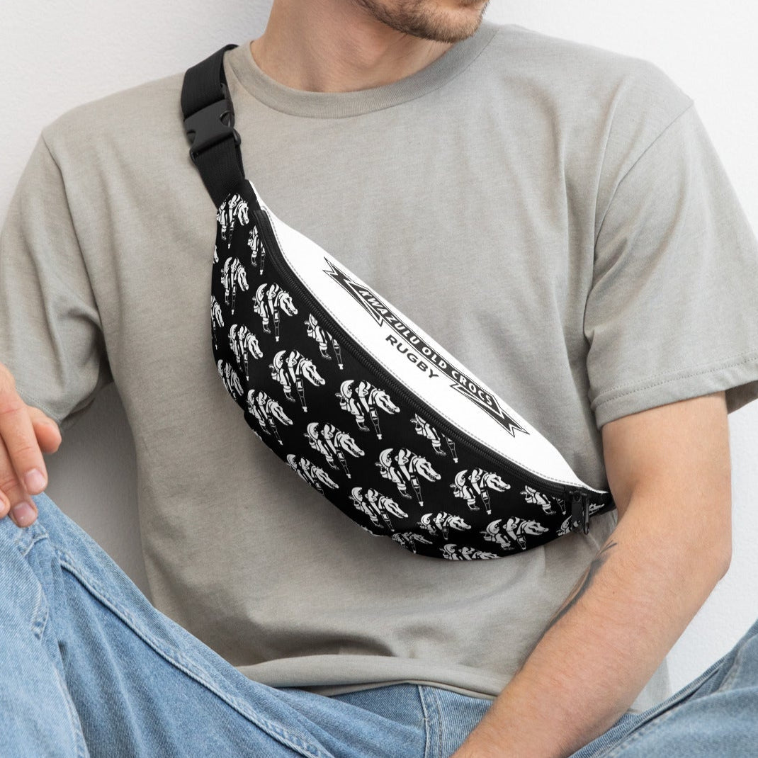 **KwaZulu Old Crocs Fanny Pack - Waterproof Waist Bag for Hiking, Travel & Outdoor Adventures**