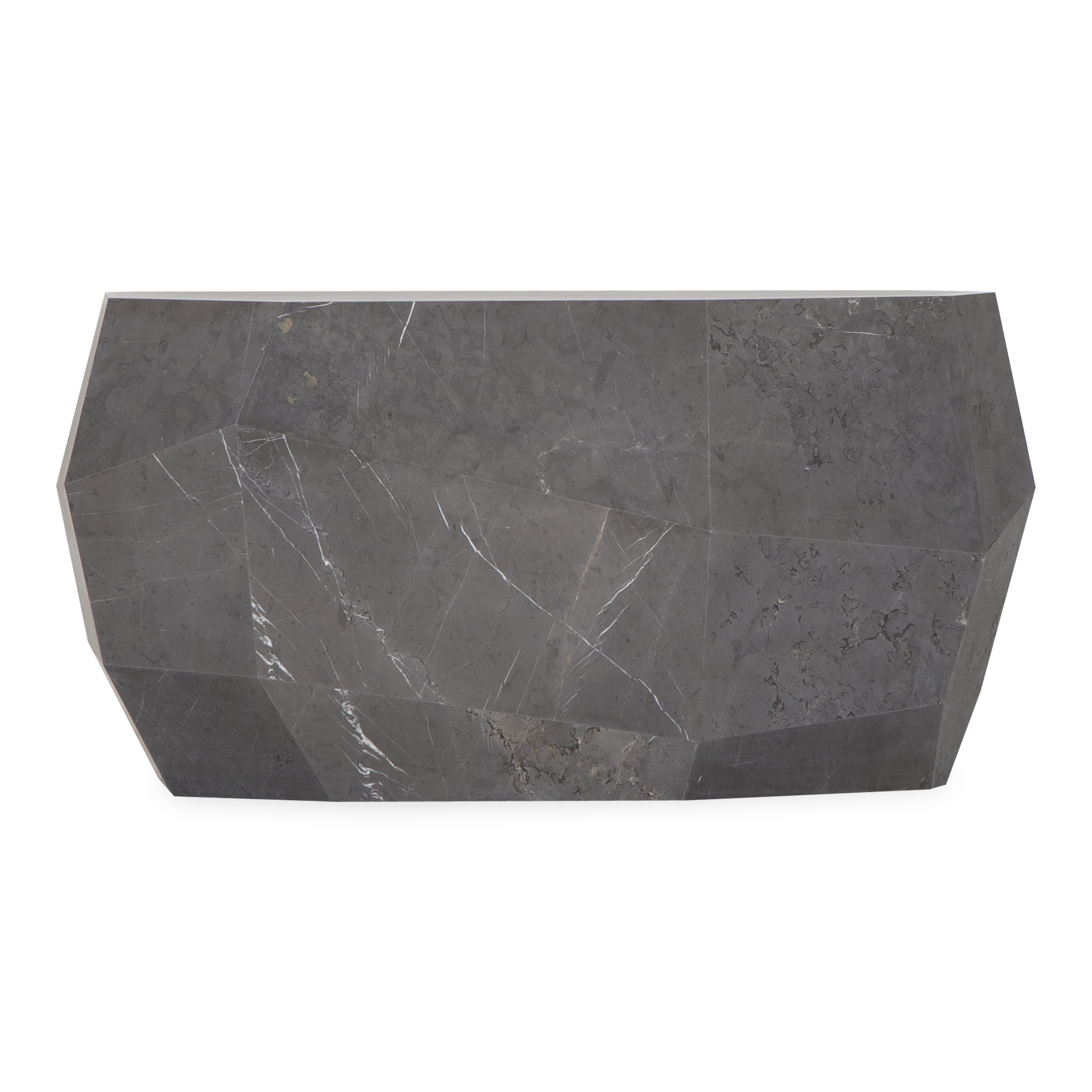 Rustic Wooden Mineral Console Table - Entryway Sofa Table with Storage Shelf for Living Room, Hallway & Bedroom Decor