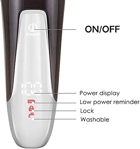 Best Electric Shavers for Men - Wet & Dry Rechargeable Waterproof Razor with 4D Rotary Blades, Intelligent Digital Display & USB Charging | Perfect for Travel, Gym & Daily Shaving at Home