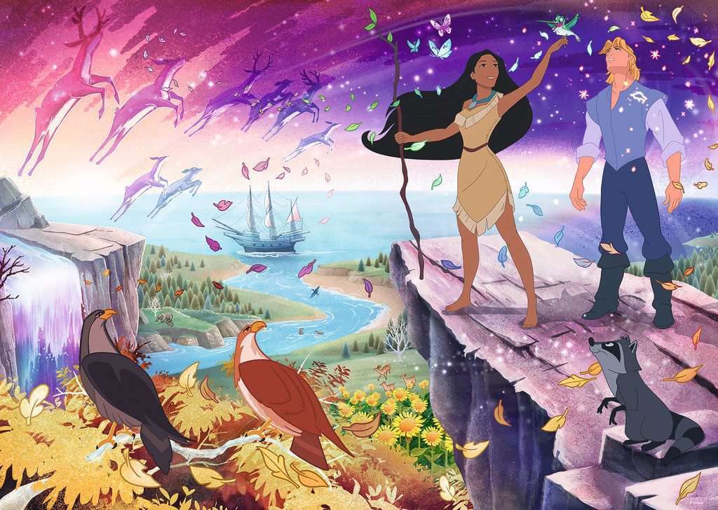 Ravensburger 1000-Piece Disney Pocahontas Jigsaw Puzzle for Adults & Teens 14+ | Premium Quality Puzzle for Family Game Night & Home Decor | Disney Collection Puzzle 17290