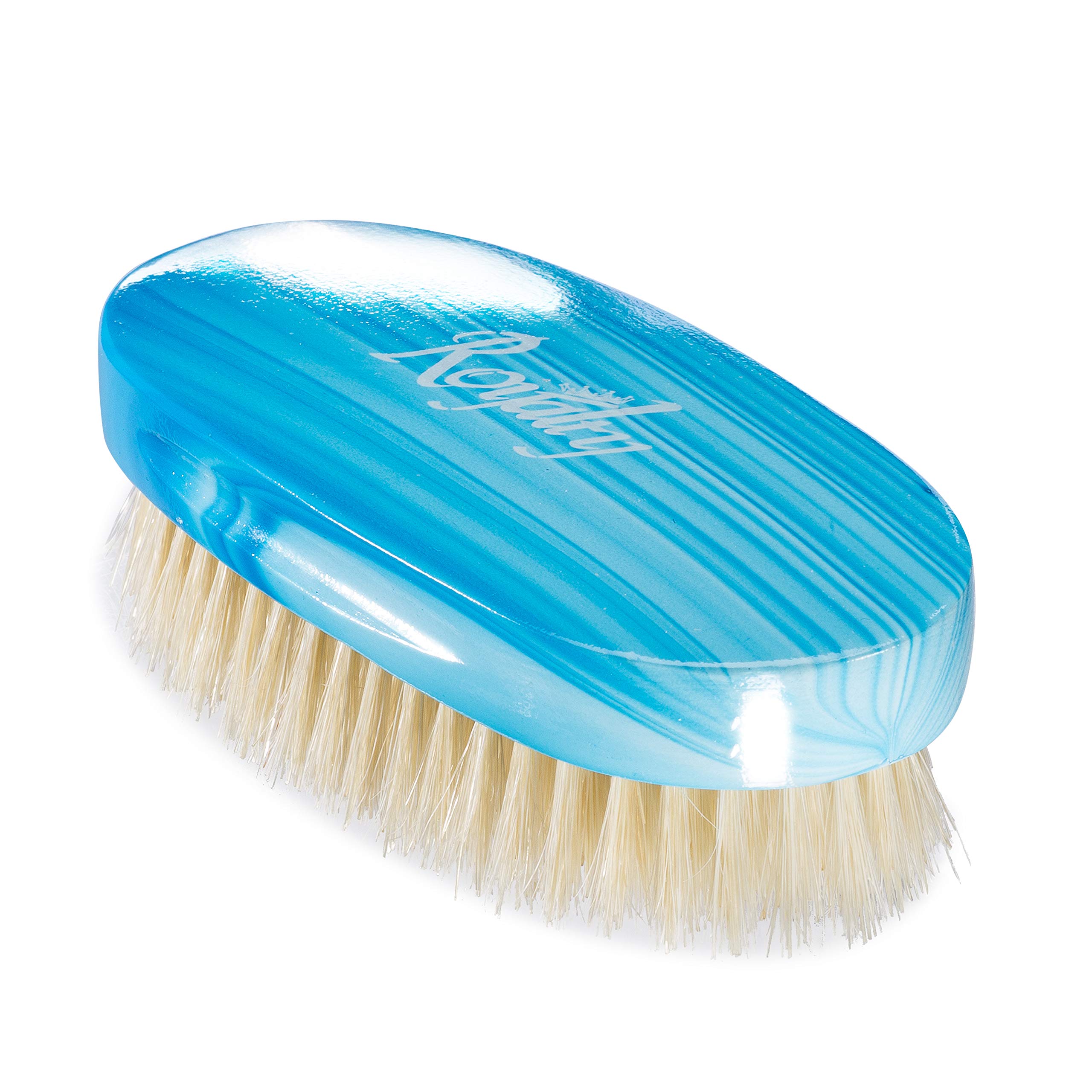 Royalty By Brush King RP4 Medium Palm Wave Brush - Premium Hair Styling Tool for 360 Waves & Curls - Perfect for Men's Grooming, Salon Use & At-Home Hair Care