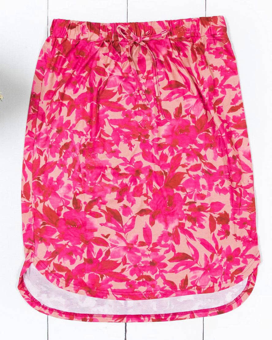Delaney Weekend Skirt - Women's Flowy Midi Skirt with Pockets | Casual Summer Skirt for Brunch, Beach & Date Night