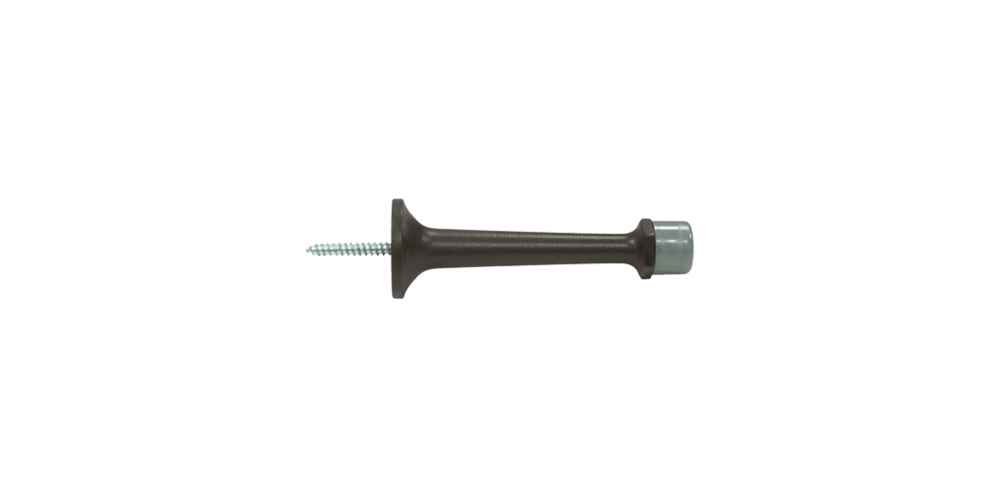 Deltana 3.25 Inch Solid Brass Baseboard Door Bumper Set of 10 - Oil Rubbed Bronze Finish - Protects Walls & Doors from Damage - Perfect for Homes, Offices & Commercial Spaces