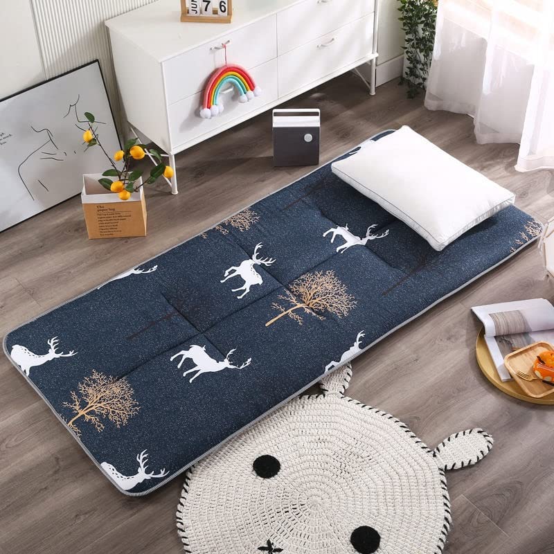 Japanese Floor Futon Mattress - Foldable Tatami Floor Mat for Camping, Kids Bed & Lounger - Twin Size 1.8x2m (Type A) | Portable Sleeping Pad for Guest Room, Dorm, Travel & Outdoor Use
