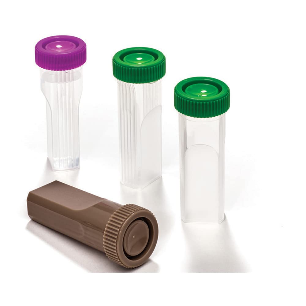 240-5400-R8K Polypropylene Pap-Fix Plus Pap Jar with Red Cap - Empty Bulk Pack of 1000 | Ideal for Medical Specimen Collection, Laboratory Use & Sample Storage