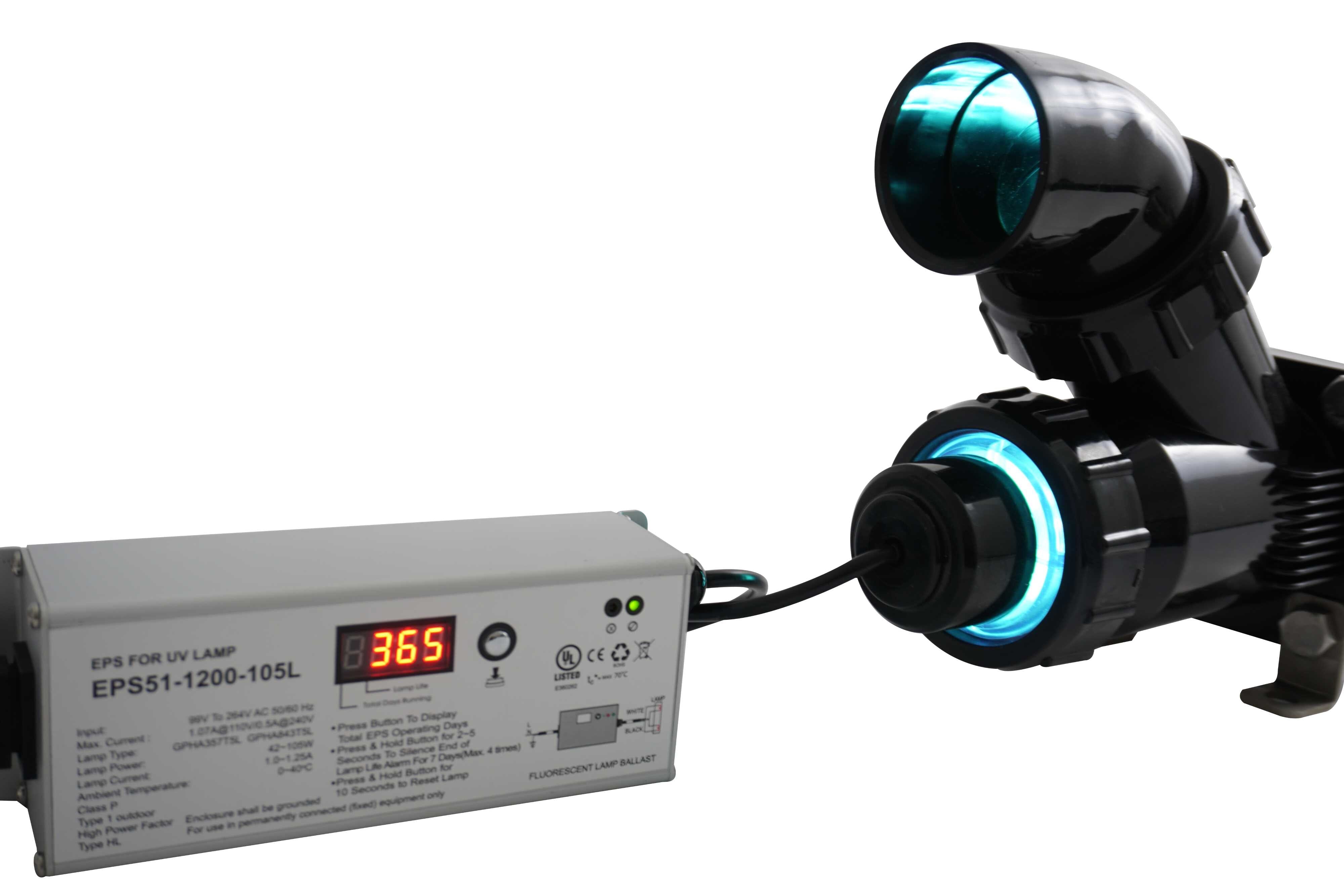 Lifegard Pro MAX 55W High Output Germicidal UV Light - 3 Diameter Housing for Aquarium, Pond & Water Sterilization - Kills Bacteria, Algae & Viruses