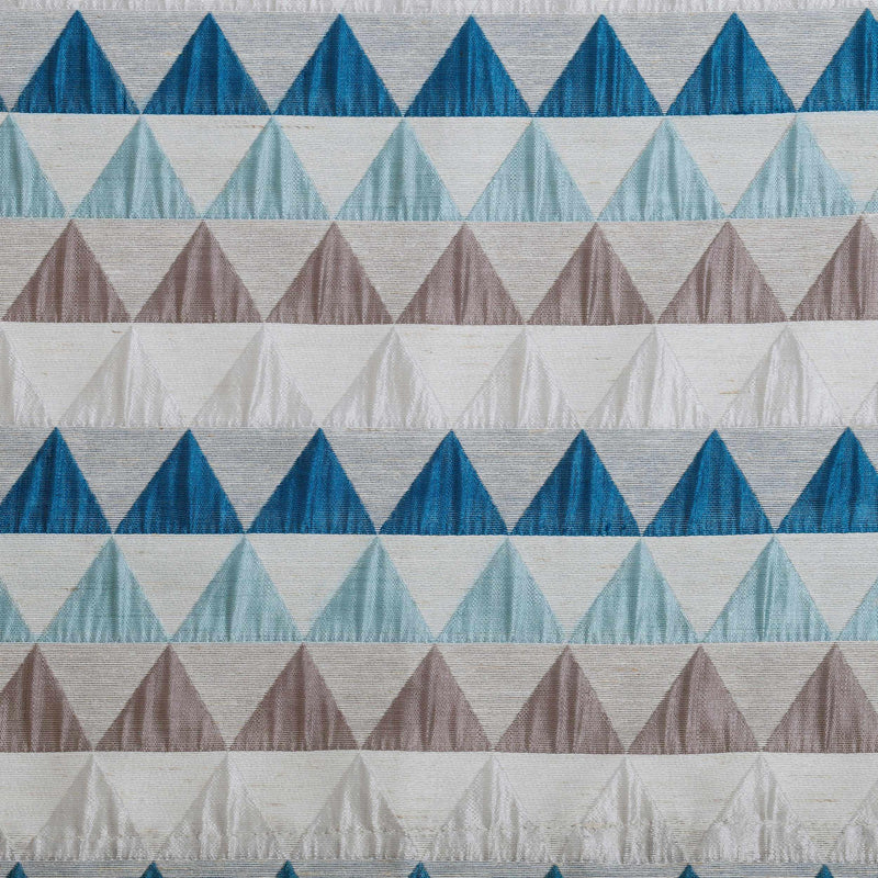 Scalene Semi-Sheer Jacquard Grommet Curtain Panel Set - Elegant Window Treatment for Living Room & Bedroom Decor