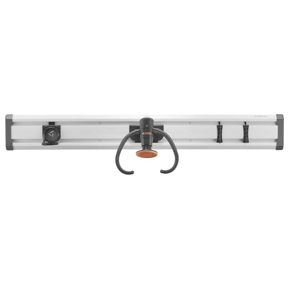 Bike GearTrack Pack - Light Gray Wall Mount Organizer for Bikes & Accessories - Perfect for Garage, Shed, or Home Storage