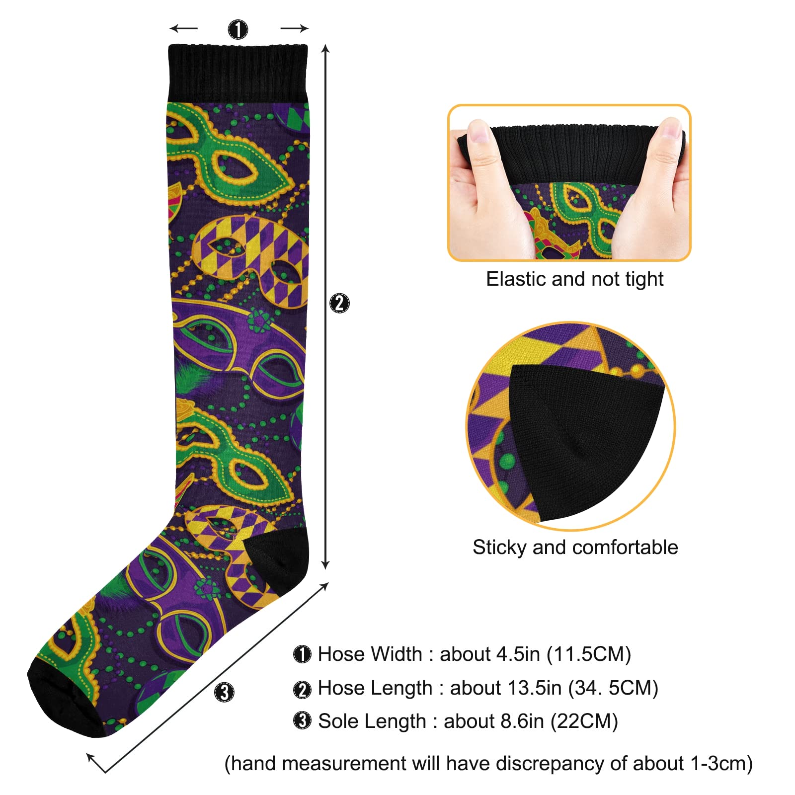 Fisyme Women's & Men's Warm Comfort Athletic Crew Socks - Running, Hiking, Cycling Compression Socks for Sports & Outdoor Activities