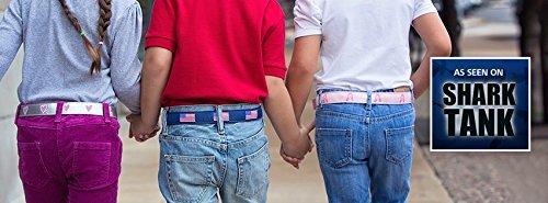Easy Velcro Belt for Toddlers & Kids - Adjustable Solid Canvas Print Waistband for Boys & Girls | Perfect for Pants, Shorts & School Uniforms