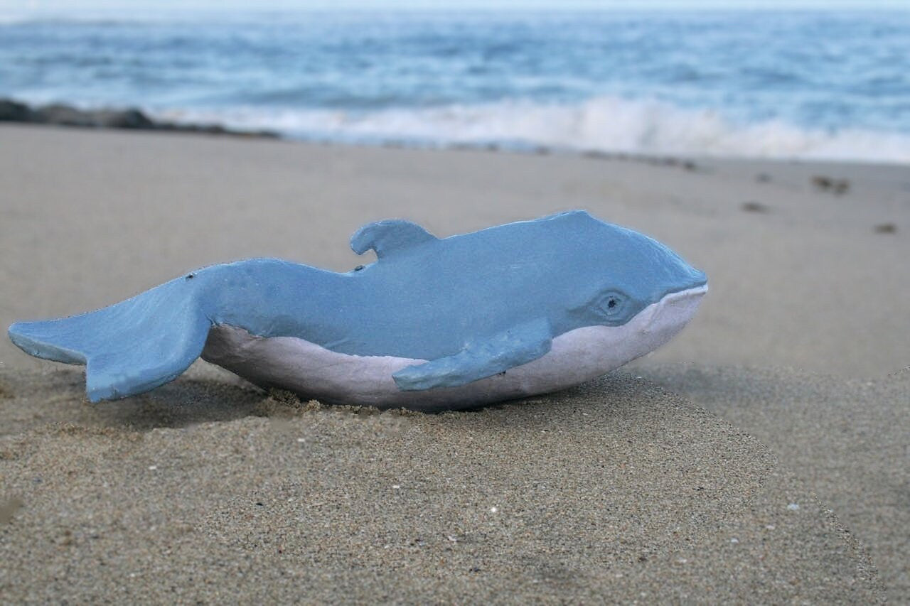Eco-Friendly Biodegradable Whale Urn for Pet Ashes - Memorial Keepsake for Ocean Lovers, Perfect for Scattering Ceremonies at Sea or Home Memorials