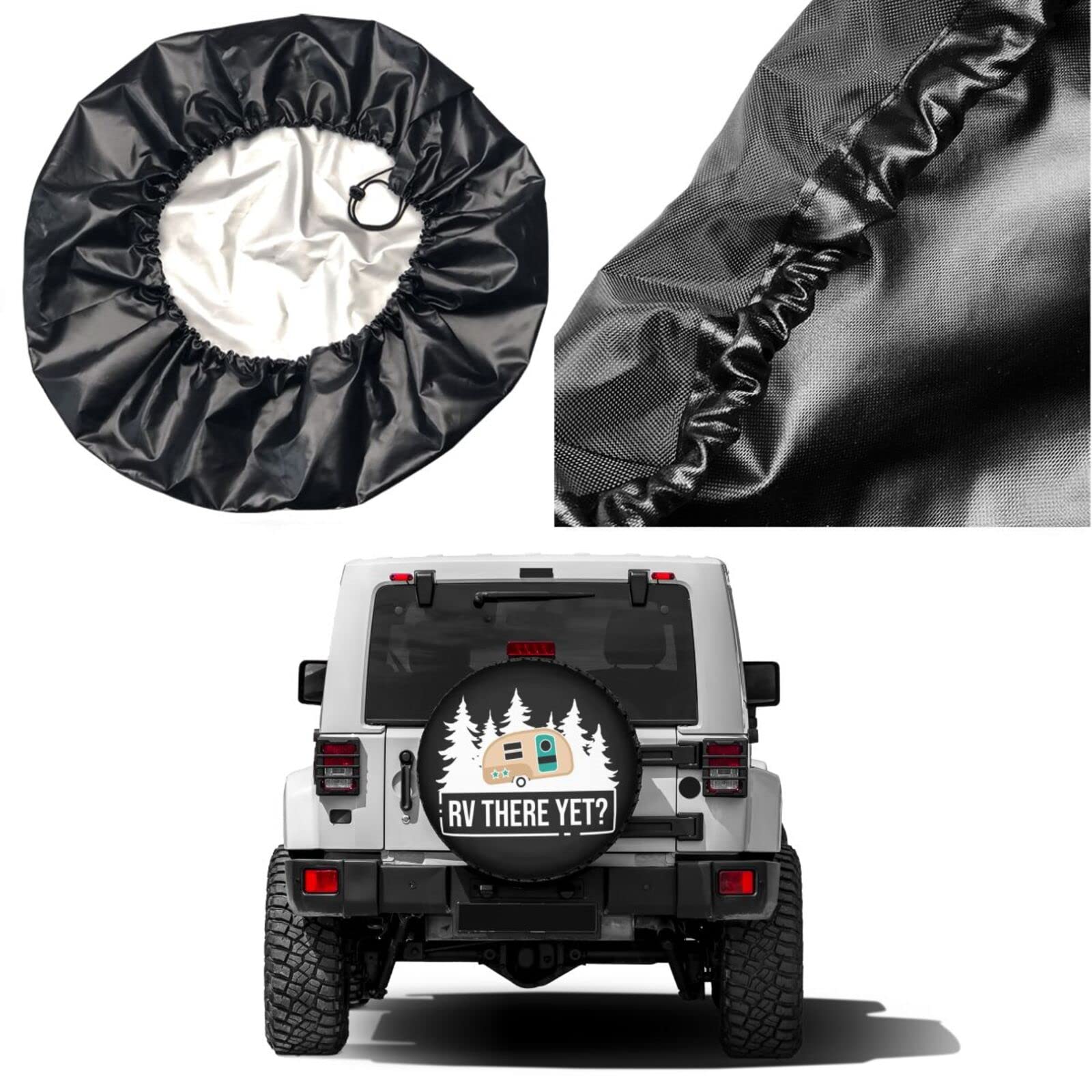 15 Inch RV Spare Tire Cover - Waterproof Dust-Proof Wheel Protector for Trailers, SUVs & Vehicles | Perfect for Camping, Road Trips & Outdoor Adventures