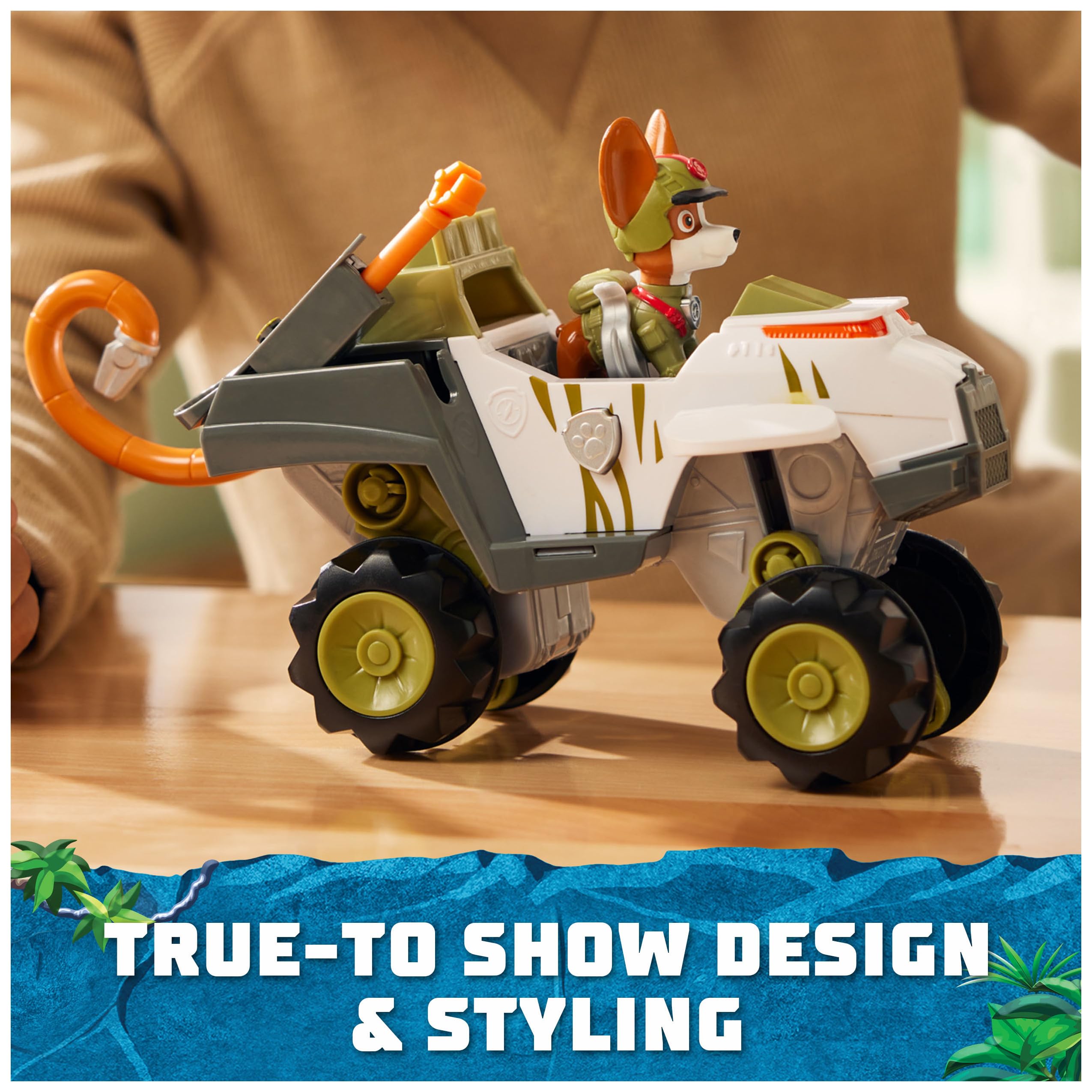 PAW Patrol Jungle Pups Toy Truck with Tracker Figure - Kids Gift for Ages 3+ | Outdoor Play & Collectible Fun