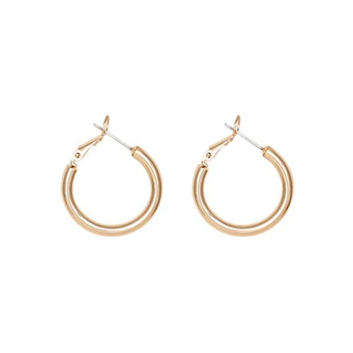 925 Sterling Silver Hoop Earrings for Women | Hypoallergenic Silver Hoops | Elegant Gold-Plated Small Hoop Earrings | Perfect for Everyday Wear, Office & Special Occasions