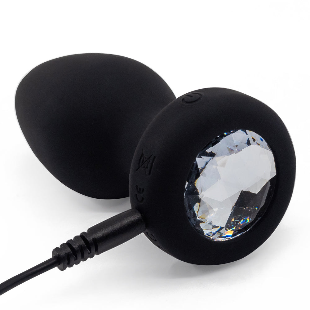 Remote Control Vibrating Jewel Butt Plug - Large Size for Women & Men, Rechargeable & Waterproof Anal Toy for Couples Play, BDSM, Solo Pleasure & Sensual Exploration