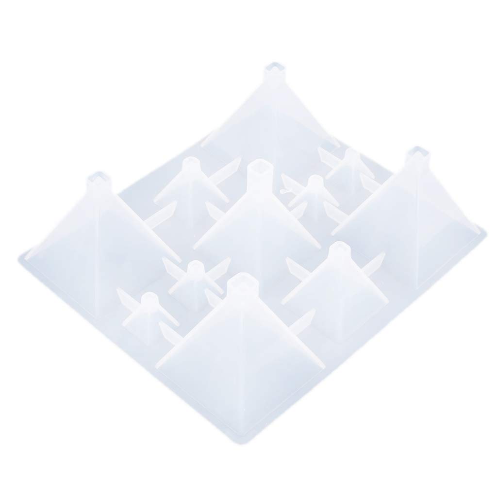 5 Sizes Pyramid Silicone Molds for Resin Jewelry Making - Funeral Urns, Pet Memorial Crafts (Dog/Cat Ashes Keepsake) - DIY Ornament & Home Decoration