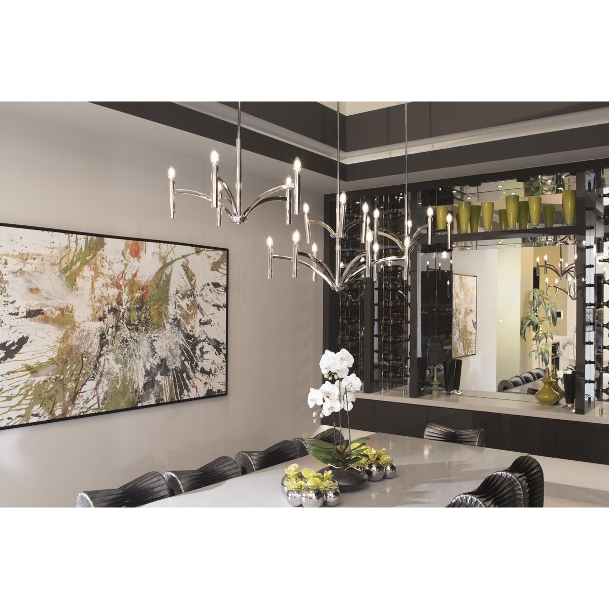 Draper Collection 5-Light Chandelier - Elegant Crystal Ceiling Fixture for Dining Room, Living Room & Bedroom Lighting