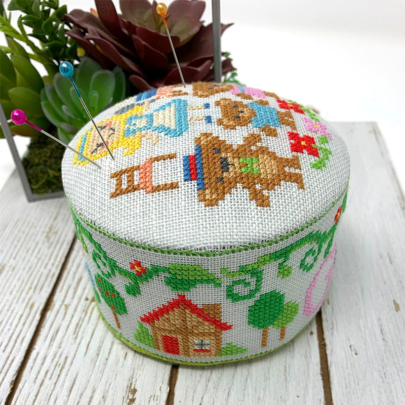 Goldilocks Fairy Tale Pincushion Cross Stitch Pattern - DIY Sewing Kit for Needlework & Embroidery Projects - Perfect for Crafters and Home Decor