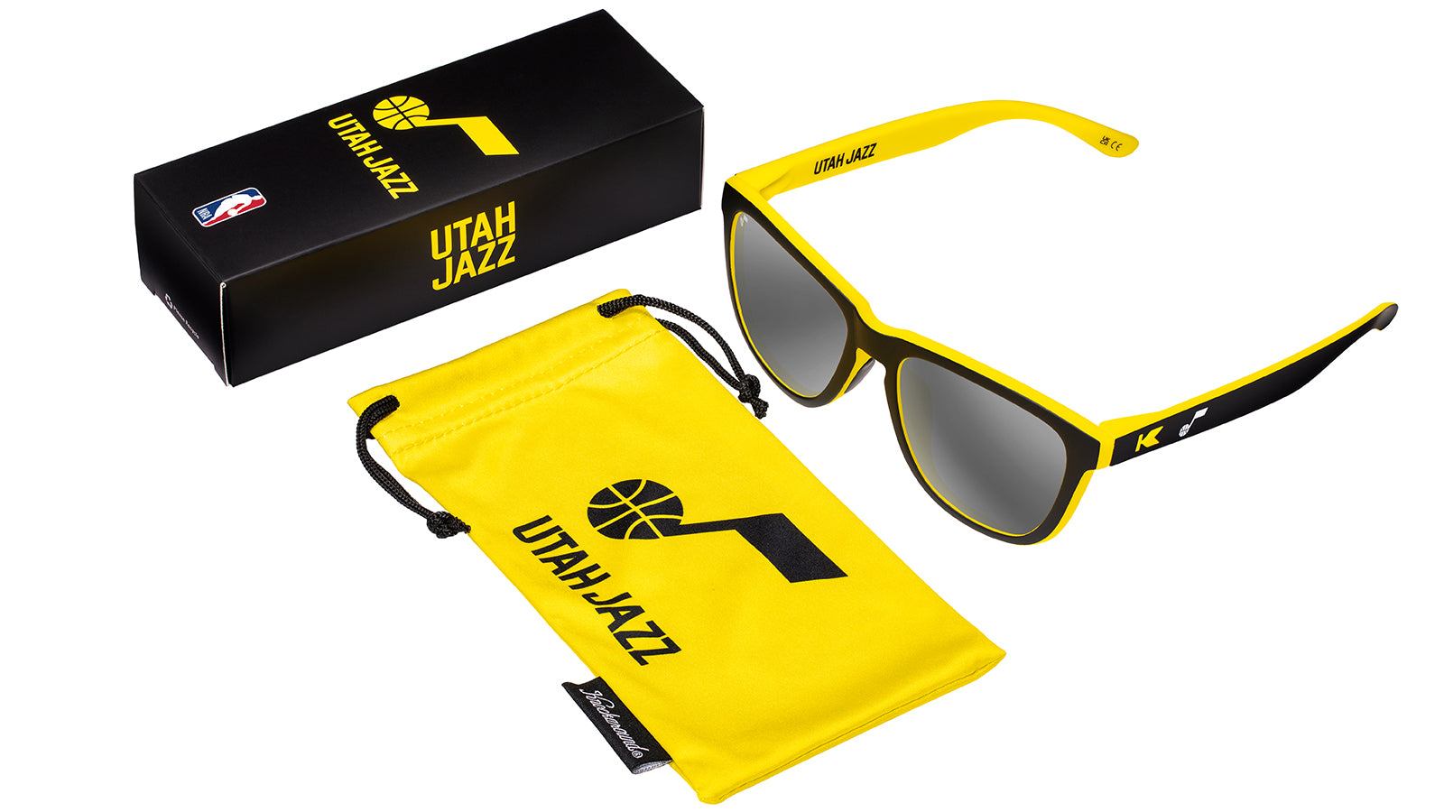 Utah Jazz NBA Basketball Team Sunglasses for Men & Women - Stylish UV Protection Shades for Sports, Outdoor & Fan Events
